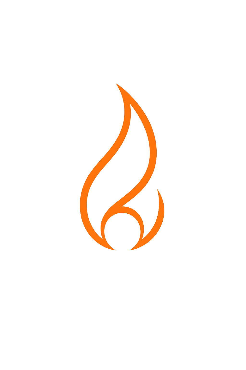 EmberRise flame and ember logo
